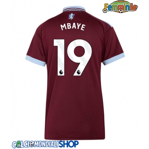 Maglie da calcio Aston Villa Ibrahim Mbaye #19 Prima Maglia Femminile 2026-27 Manica Corta